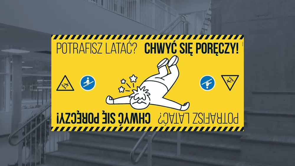Aviso en escalera